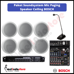 Paket Soundsystem Mic Paging Speaker Ceiling BOSCH LHM0606 - 6 Speaker